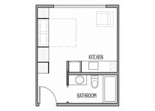 Studio 109 floor plan